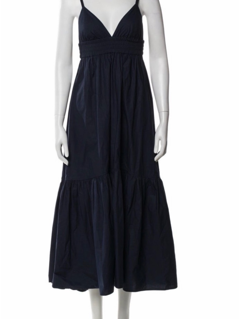 A.L.C. Navy Spaghetti-Strap Maxi Dress